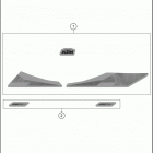 2020 250 XC-W TPI CHASSIS Наклейки