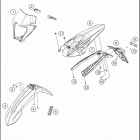 2020 450 EXC-F CHASSIS Обтекатель , крылья