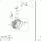 2020 790 DUKE ENGINE Кожух сцепления