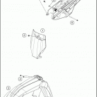 2020 125 SX CHASSIS Обтекатель , крылья