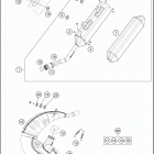 2020 150 XC-W TPI CHASSIS Глушитель