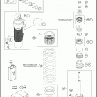 2020 150 XC-W TPI CHASSIS Амортизатор в разборе