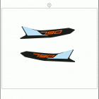 2020 790 ADV R CHASSIS Наклейки