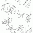 2019 1290 SUPER ADVENTURE S SILVER CHASSIS Side trim