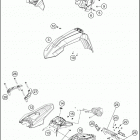 2020 690 ENDURO R CHASSIS Обтекатель , крылья