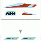 2020 250 XC-F CHASSIS Наклейки