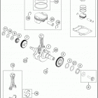 2020 RC 390 ENGINE Коленвал и поршень