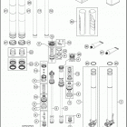 2020 125 SX CHASSIS Передняя вилка