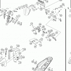 2020 790 DUKE BLACK CHASSIS Обтекатель , крылья