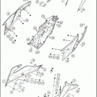 2020 390 ADV WHITE CHASSIS Side trim