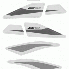 2020 65 SX CHASSIS Наклейки