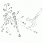 2020 790 DUKE ORANGE CHASSIS Side   /   center stand