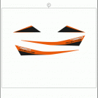 2019 790 Adventure ORANGE CHASSIS Наклейки