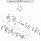 2020 150 XC-W TPI ENGINE Трансмиссия 2-контрпривод