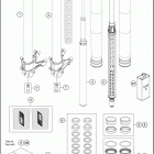 2020 1290 SUPER ADVENTURE S SILVER CHASSIS Передняя вилка