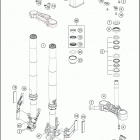 2020 390 ADV WHITE CHASSIS Передняя вилка