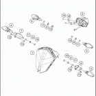 2020 390 ADV WHITE CHASSIS Фара