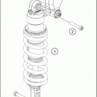 2020 690 SMC R CHASSIS Амортизатор
