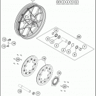 2020 1290 SUPER ADVENTURE S SILVER CHASSIS Переднее колесо
