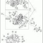 2020 RC 390 ENGINE Картер двигателя