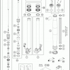 2020 65 SX CHASSIS Передняя вилка