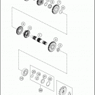 2020 RC 390 ENGINE Трансмиссия 2-контрпривод