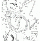 2020 150 XC-W TPI CHASSIS Рама