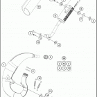 2020 50 SX CHASSIS Глушитель