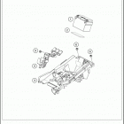 2020 500 EXC-F CHASSIS Аккумулятор