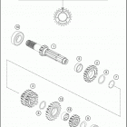 2020 150 XC-W TPI ENGINE Трансмиссия-ведомый вал