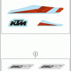 2020 250 XC TPI CHASSIS Наклейки