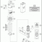 2020 50 SX MINI CHASSIS Амортизатор в разборе