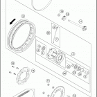2020 50 SX CHASSIS Переднее колесо