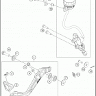 2020 390 ADV WHITE CHASSIS Тормозной цилиндр задний