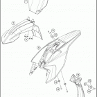2020 50 SX CHASSIS Обтекатель , крылья