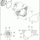 2019 250 SX ENGINE Кожух сцепления