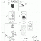2020 690 SMC R CHASSIS Амортизатор в разборе