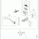 2020 790 DUKE BLACK CHASSIS Front brake control