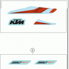 2020 350 SX-F CHASSIS Наклейки