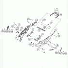 2020 790 DUKE ORANGE CHASSIS Subframe