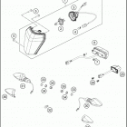 2020 500 EXC-F CHASSIS Фара