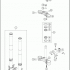 2020 790 DUKE BLACK CHASSIS Передняя вилка