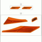 2020 350 EXC-F CHASSIS Наклейки