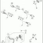 2020 690 SMC R CHASSIS Фара