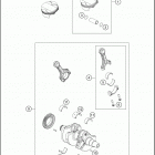 2020 790 DUKE ENGINE Коленвал и поршень