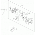 2020 690 SMC R CHASSIS Задний суппорт