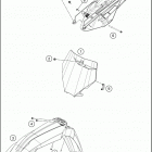 2020 150 SX CHASSIS Обтекатель , крылья