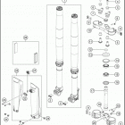 2020 690 ENDURO R CHASSIS Передняя вилка