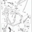 2020 250 XC-W TPI CHASSIS Рама