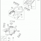 2020 790 DUKE BLACK CHASSIS Tank, seat